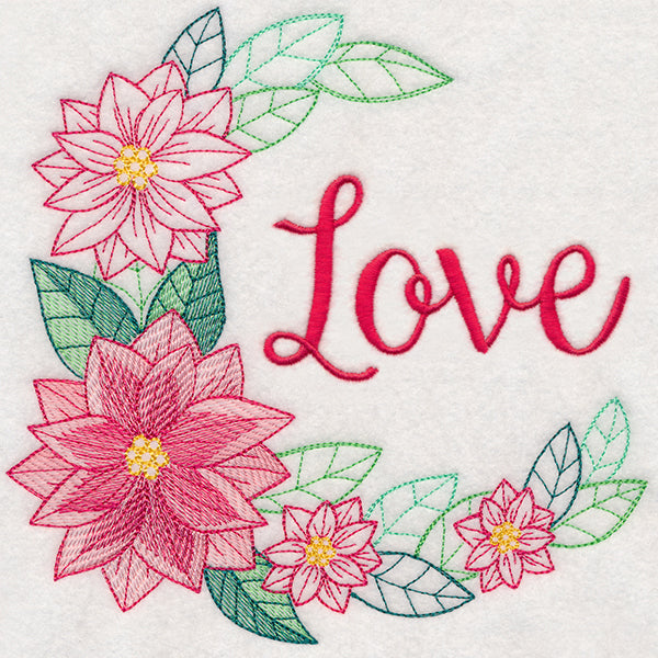 Colors of Christmas Wreath - Love