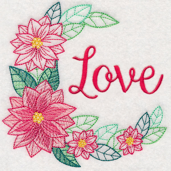 Colors of Christmas Wreath - Love