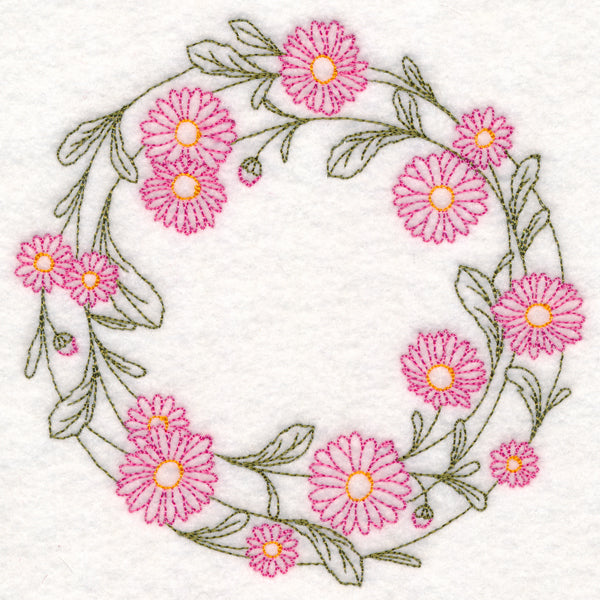 Light Daisy Wreath (Vintage)