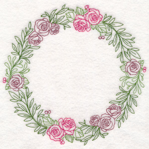 Light Rose Wreath (Vintage)
