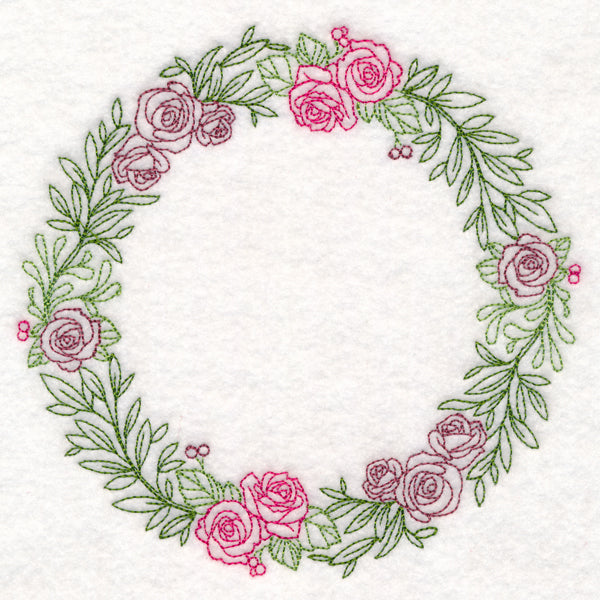 Light Rose Wreath (Vintage)