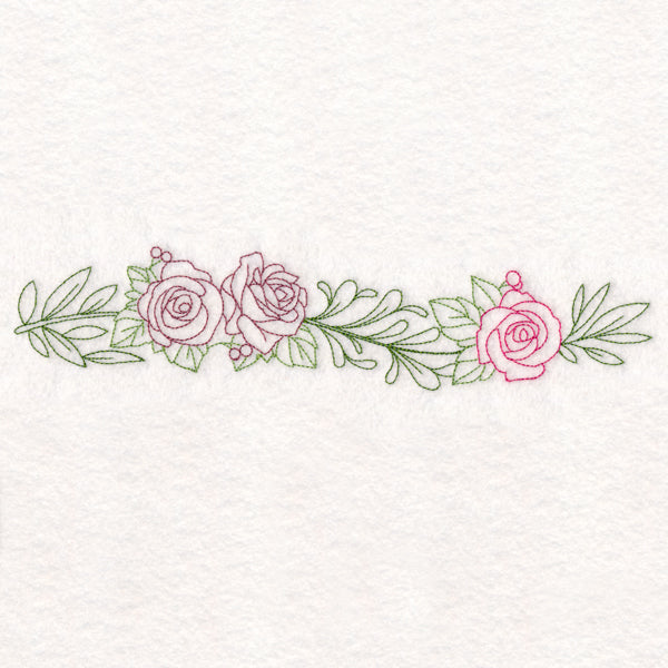 Light Rose Border (Vintage)