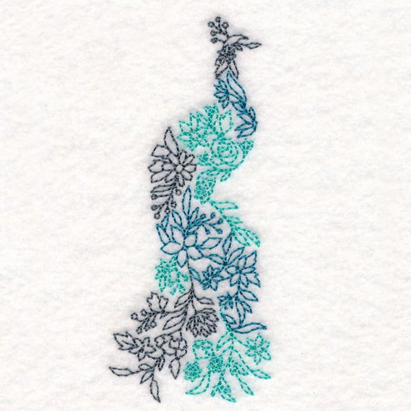 Floral Peacock