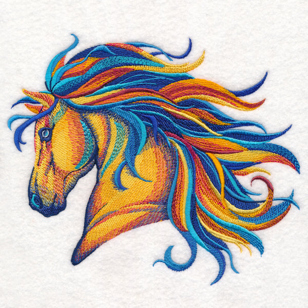 Vibrant Horse in Watercolor