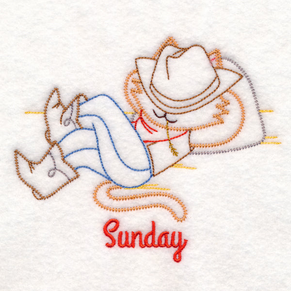 Cowboy Cat on Sunday (Vintage)