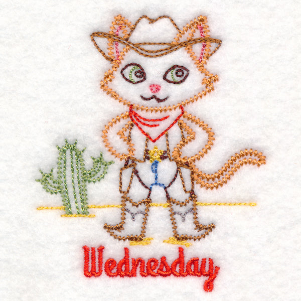 Cowboy Cat on Wednesday (Vintage)