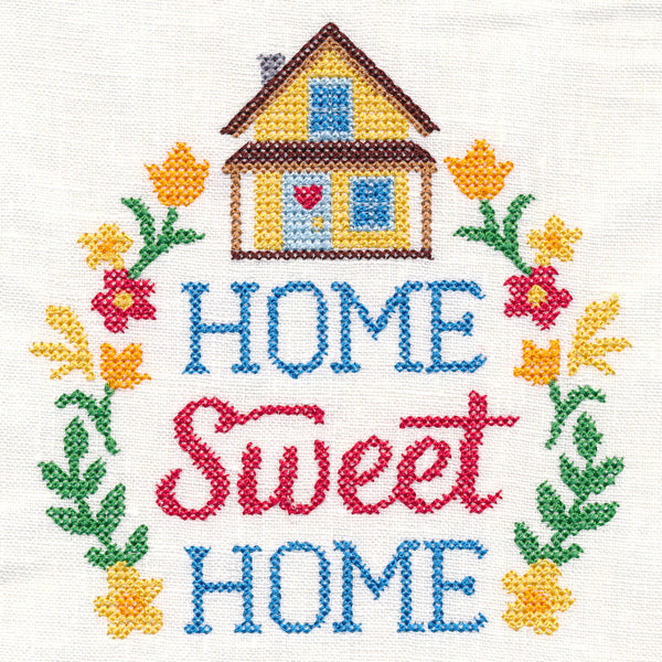 Home Sweet Home Wreath (Cross Stitch)