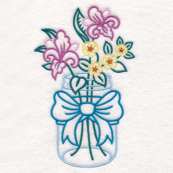 Iris Canning Jar (Vintage)