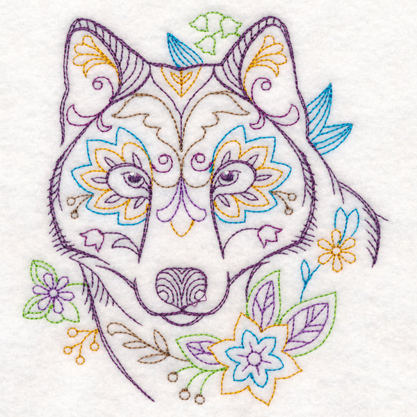 Forest Flower Wolf (Vintage)