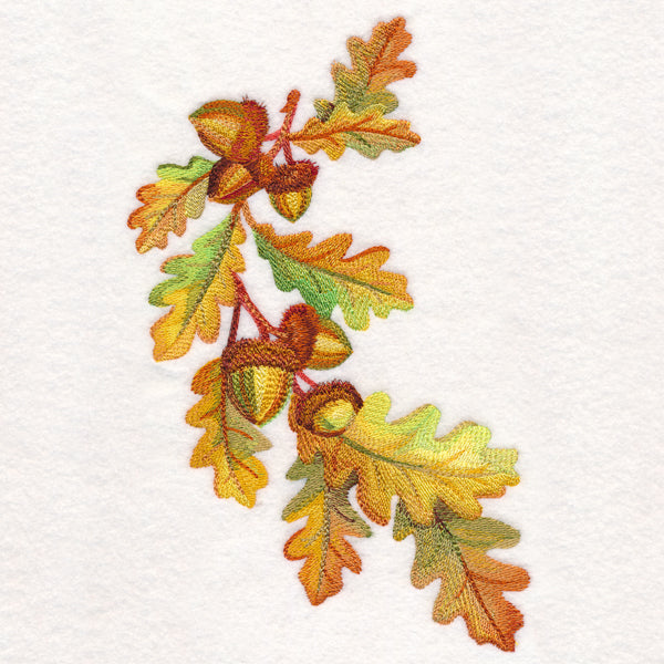 Fall Oak Leaves in Watercolor