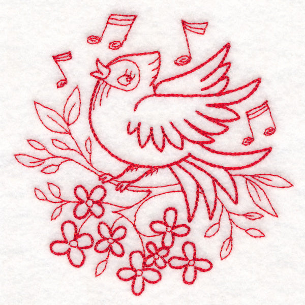Nostalgic Nature - Songbird (Redwork)