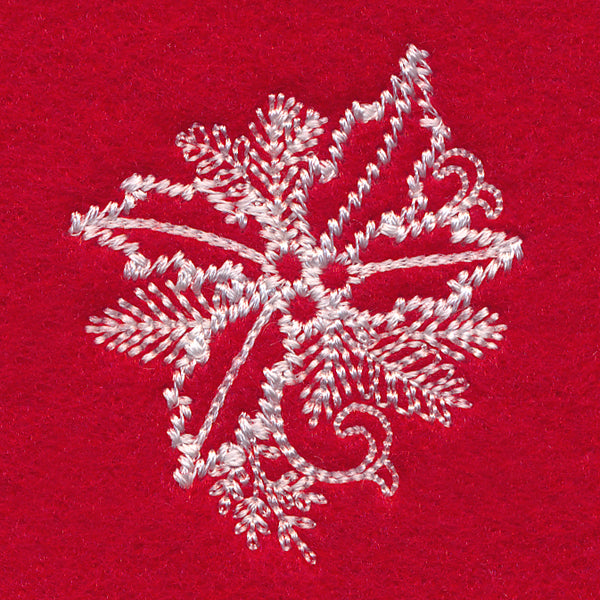 Blissful Holly and Berries (Whitework)