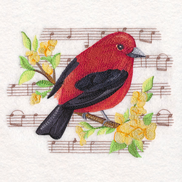 Scarlet Tanager in Watercolor