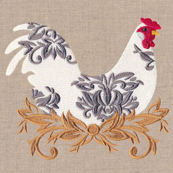 Damask Rooster