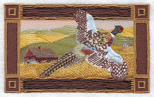 Pheasant and Farm