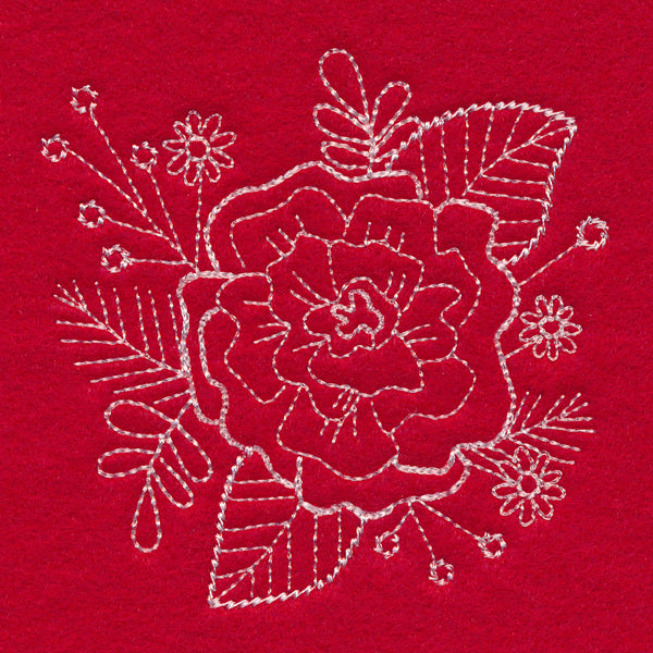 Blissful Carnation Accessory (Whitework)