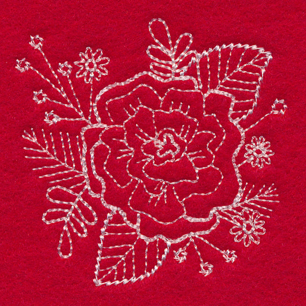 Blissful Carnation Accessory (Whitework)