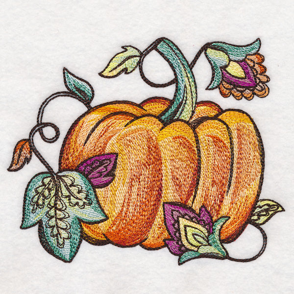 Painted Jacobean Pumpkin