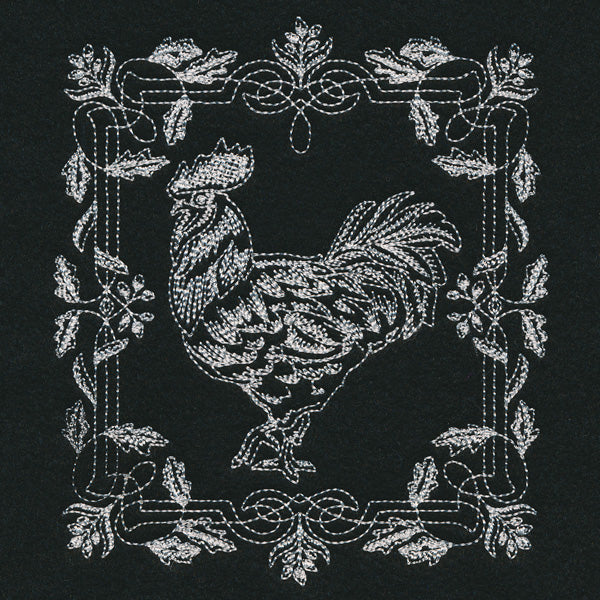 Framed Chalkboard Rooster