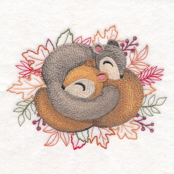 Autumn Cozy Cuddlers - Squirrels