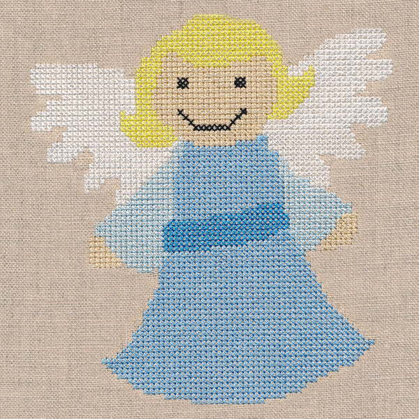 Holy Night with Angel (Cross Stitch)