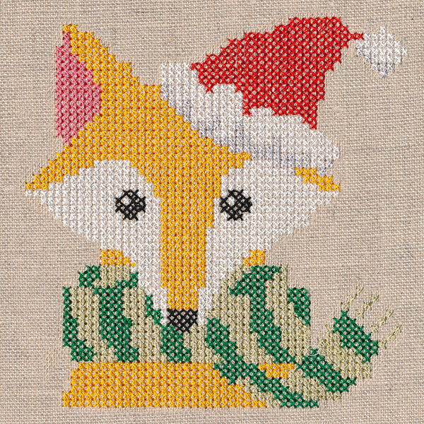 Very Merry Fox (Cross Stitch)