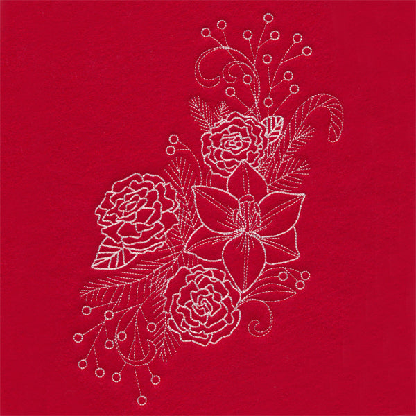 Blissful Lily Spray (Whitework)