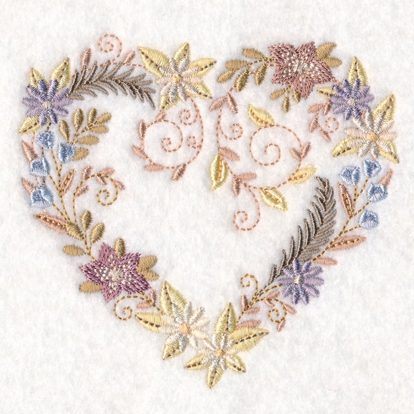Delicate Blooms Heart