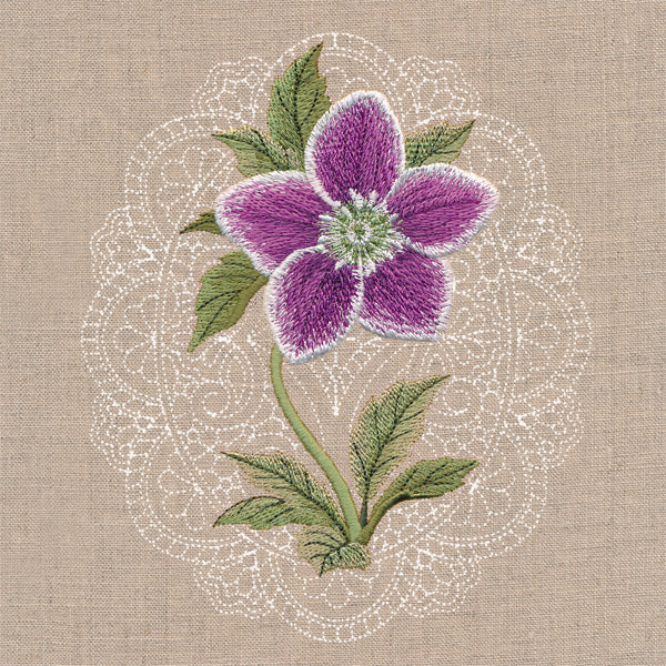 Floral Cameo - Lenten Rose