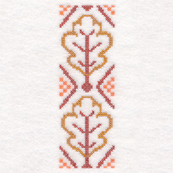 Oak Leaves Border (Cross Stitch)