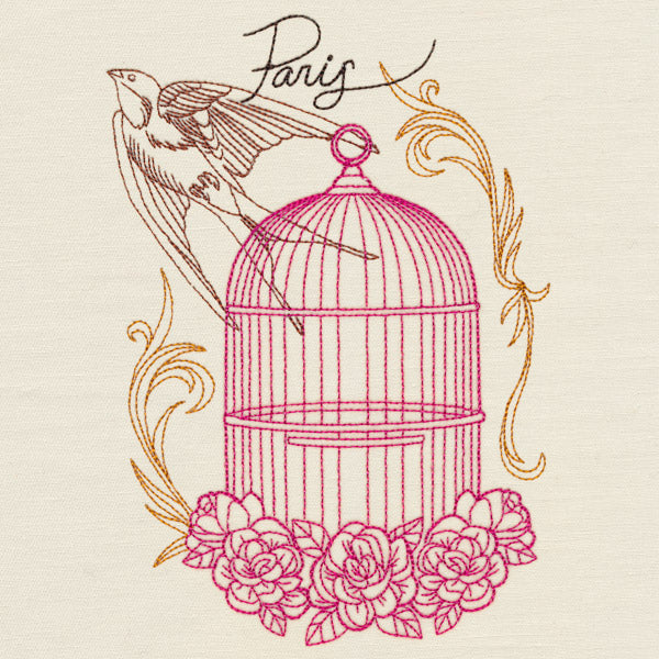 Victorian Birdcage Collage