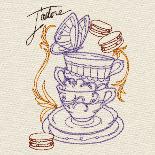 Victorian Teacup Collage