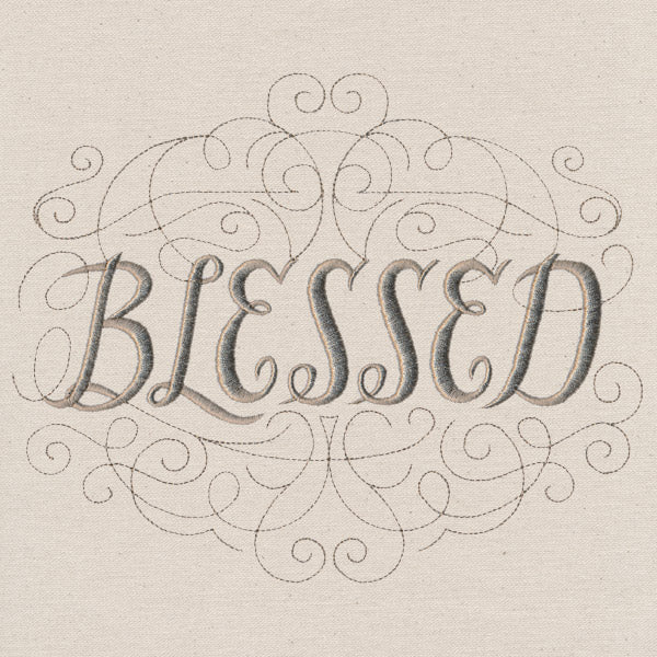 Classic Calligraphy - Blessed