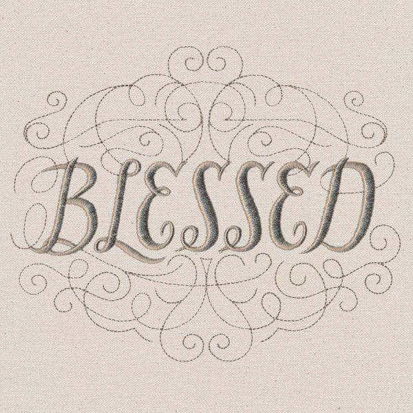 Classic Calligraphy - Blessed