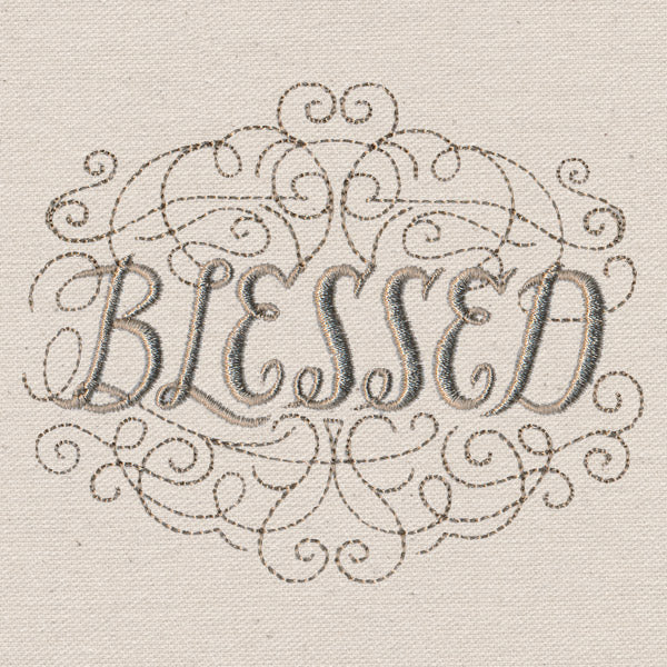 Classic Calligraphy - Blessed