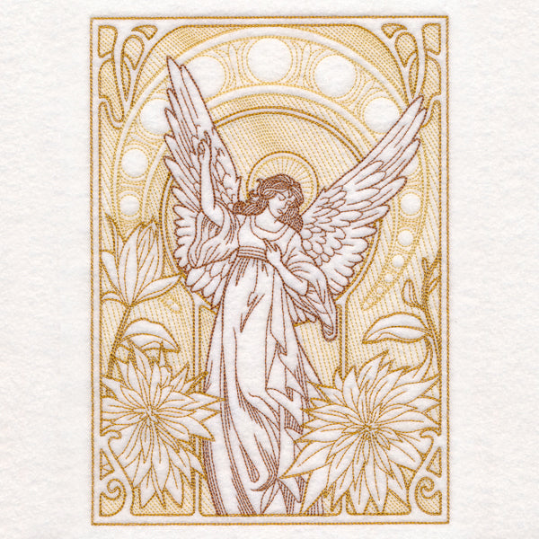 Art Nouveau Gilded Angel