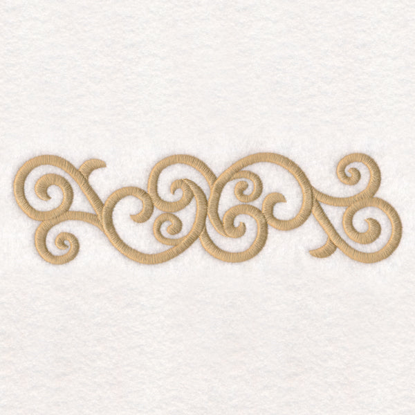 Golden Swirls Border
