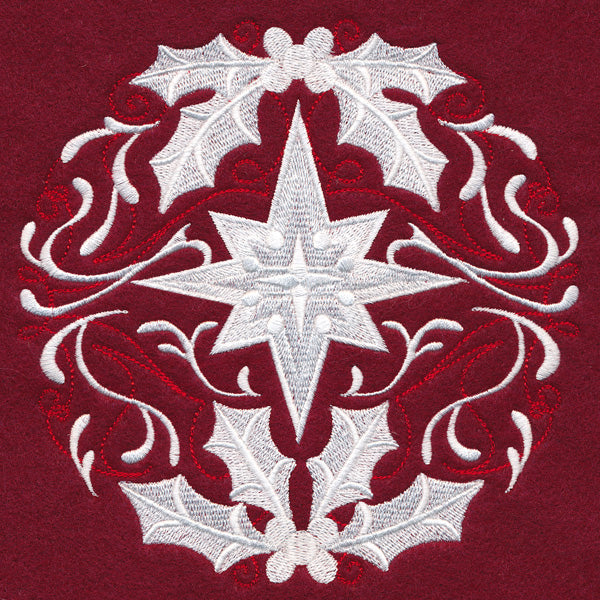 Folk Christmas Star Circle