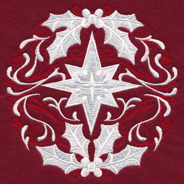 Folk Christmas Star Circle