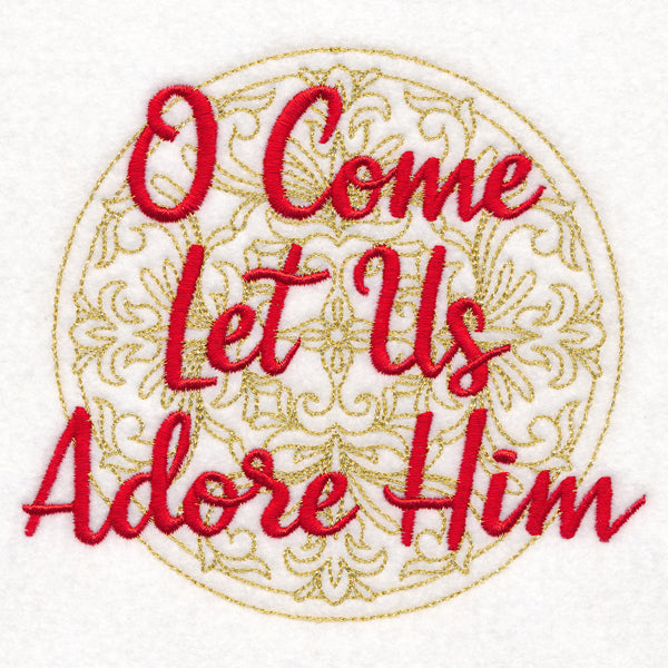 Christmas Spirited Sayings - O Come Let Us Adore Him