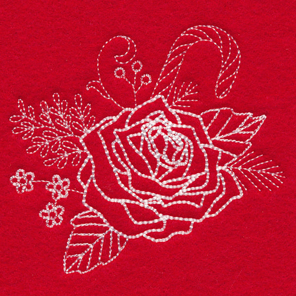 Blissful Rose Accessory (Whitework)