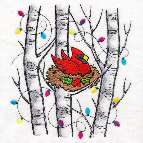 Festive Yuletide Cardinal