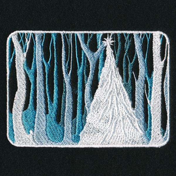 After Dark Silhouette - Christmas Tree