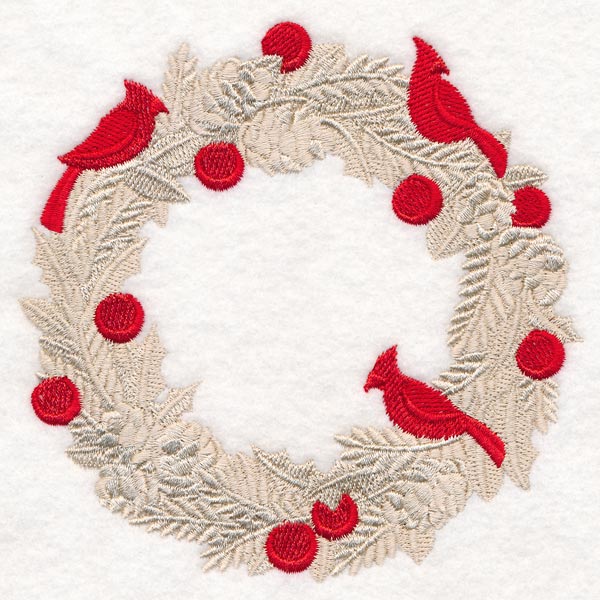 Baroque Cardinal Wreath