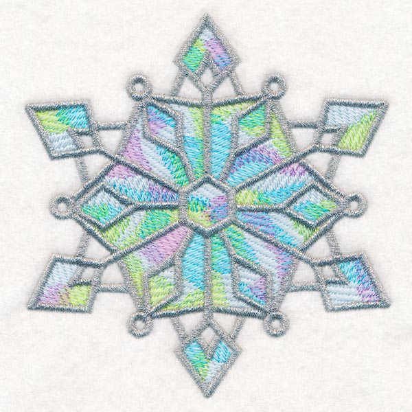 Iridescent Splendor Snowflake 1