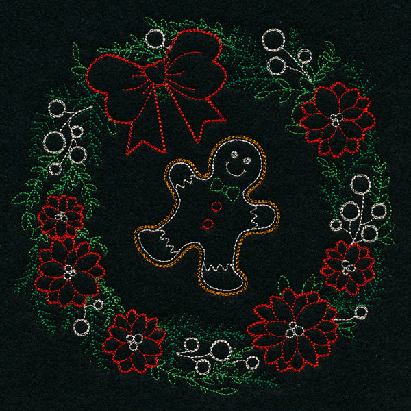 Dainty Gingerbread Wreath (Vintage)