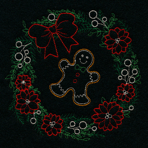 Dainty Gingerbread Wreath (Vintage)