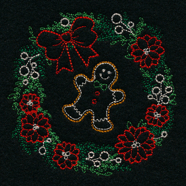 Dainty Gingerbread Wreath (Vintage)