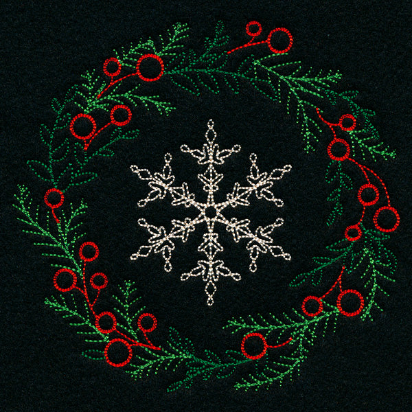 Dainty Snowflake Wreath (Vintage)