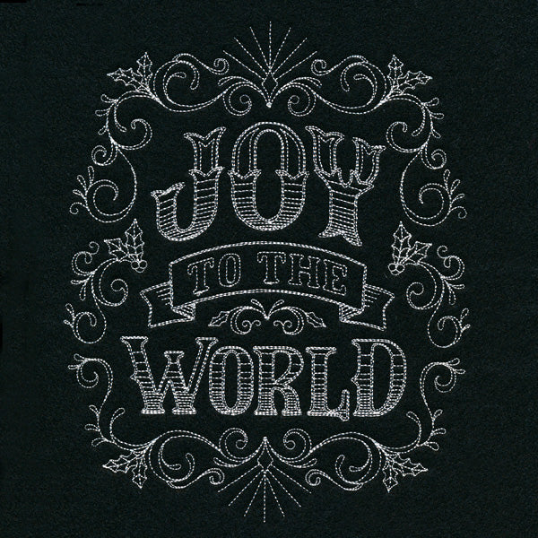 Victorian Chalkboard Joy to the World